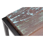 Table basse Asam en bois recyclé massif, plateau marron – Timbergirl : cadre en fer soudé à la main, aucun assemblage requis