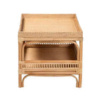 bali & pari Table Basse en Rotin Naturel Lombok Naturel : 50 cm de haut, aucun assemblage requis, design à base en forme, 8 kg