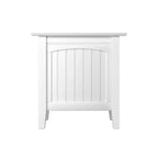 Table d'appoint Nantucket blanche - AFI : Bois massif, design à planches à rainures et languettes, écologique