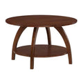 Breighton Home Aldrin Coffee Table with Shelf in Espresso