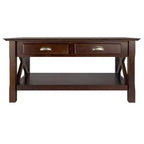 Table basse Xola avec 2 tiroirs - Cappuccino - Winsome