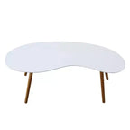 Table Basse Haricot Oslo Blanc/Bambou - Breighton Home