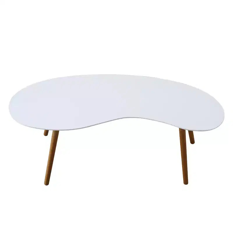 Table Basse Haricot Oslo Blanc/Bambou - Breighton Home