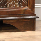 Meuble de rangement décoratif Viabella Curado Cherry - Sauder : Étagères réglables, Latéral, Style bohème
