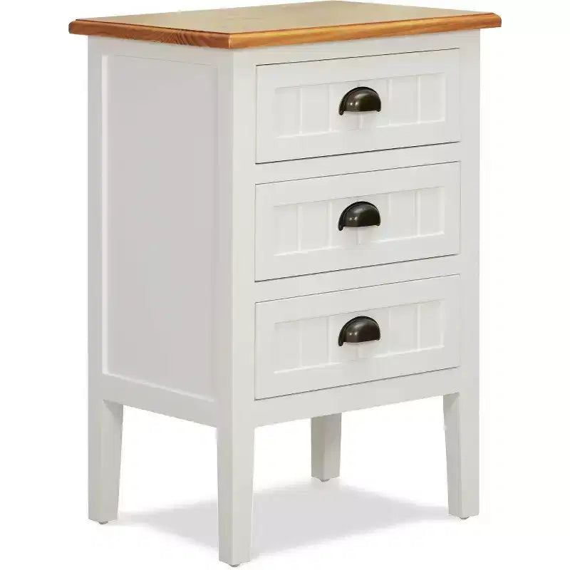 ClickDecor Martin Chevet Martin Blanc : Table de Chevet Moderne avec Tiroir, Aucun Assemblage Requis, Quincaillerie Anti-Basculement Incluse