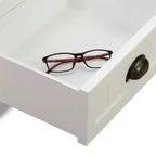 ClickDecor Martin Chevet Martin Blanc : Table de Chevet Moderne avec Tiroir, Aucun Assemblage Requis, Quincaillerie Anti-Basculement Incluse