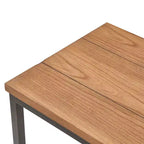 Console 2 niveaux Nolan Marron - ClickDecor : Charme rustique, Structure en fer, Présentoir d'entrée