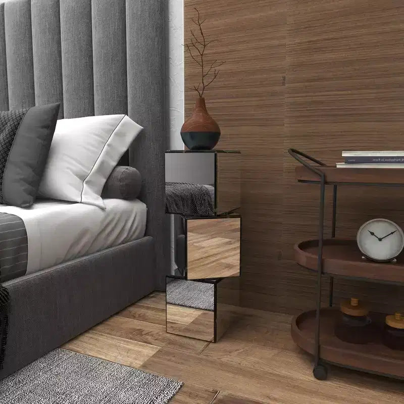 Table socle glamour Olivia et May Transparente