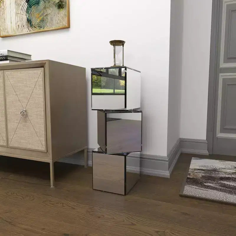 Table socle glamour Olivia et May Transparente