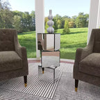 Table socle glamour Olivia et May Transparente