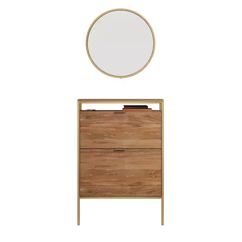 Organisateur de chaussures Sauder International Lux avec miroir Sindoori Mange