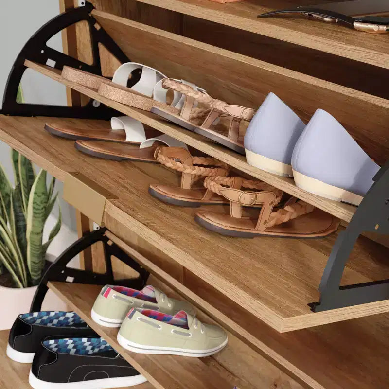 Organisateur de chaussures Sauder International Lux avec miroir Sindoori Mange