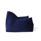 Fauteuil Poire Loubar Modern Velours Côtelé Accoudoirs Bleu Marine - Christopher Knight Home