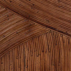 Tête de lit indépendante en rotin King Elettra bali &amp; pari : fabriquée à la main, aucun assemblage requis, design bohème