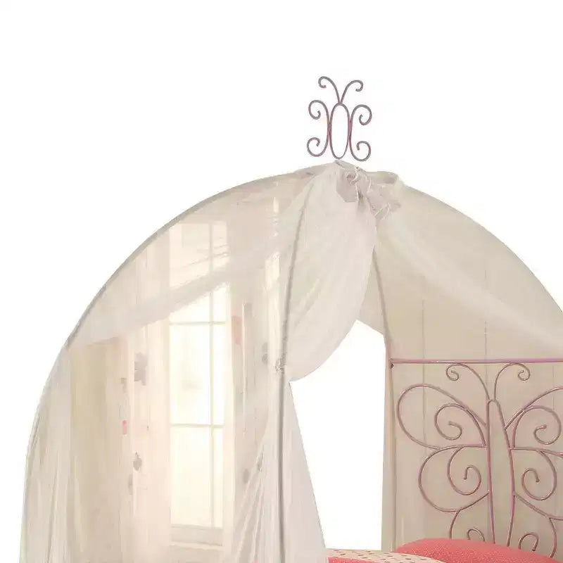 Lit entier Acme Furniture Priya II en similicuir/fini blanc