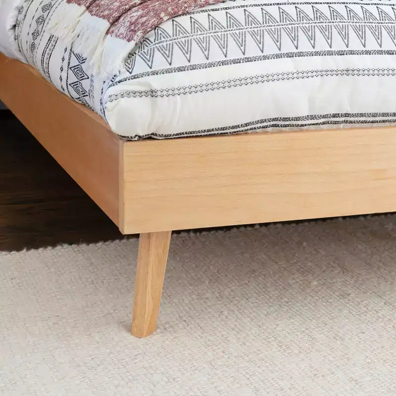 Lit queen-size Linon Reid Naturel