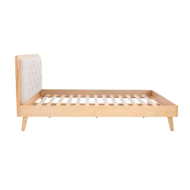 Lit queen-size Linon Reid Naturel