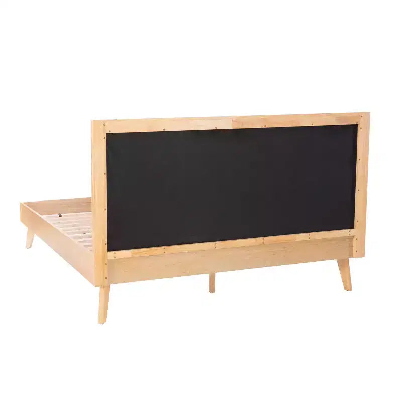 Lit queen-size Linon Reid Naturel