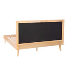 Lit queen-size Linon Reid Naturel
