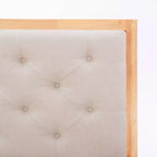 Lit queen-size Linon Reid Naturel