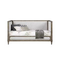 82" Artesia Adjustable Full Daybed Beds Black - Acme Furniture: Metal Frame, No Trundle, Suitable for Kids