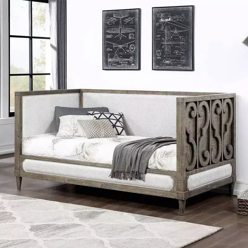 Lit de repos complet réglable 82" Artesia Noir - Acme Furniture : Cadre en métal, sans lit gigogne, convient aux enfants