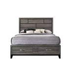 Grand lit 86" Valdemar Gris Patiné - Acme Furniture