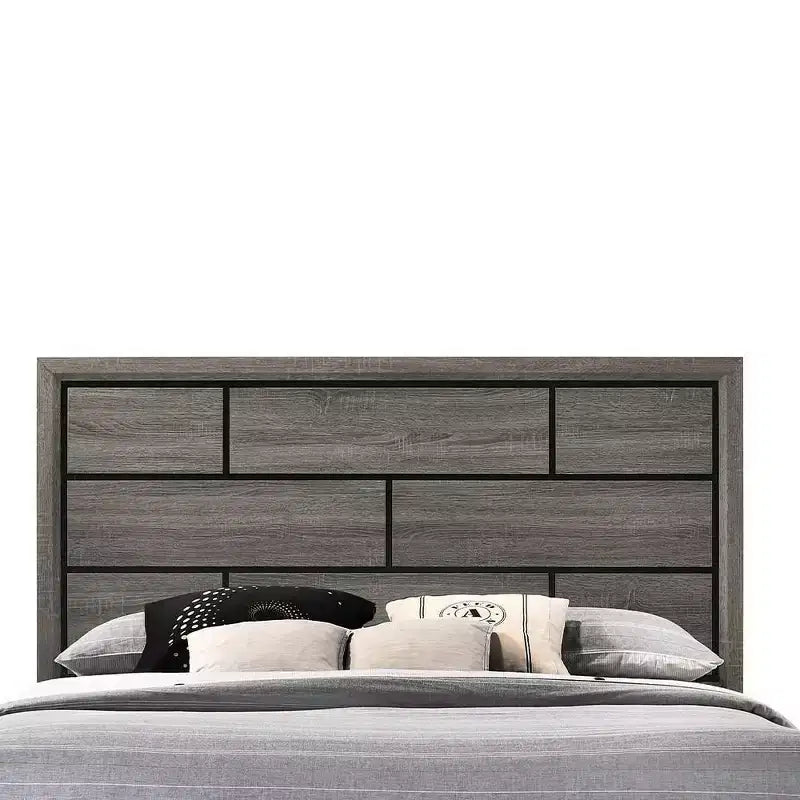 Grand lit 86" Valdemar Gris Patiné - Acme Furniture