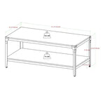 Table Basse Industrielle en Fer Angle Benny Urban - Saracina Home