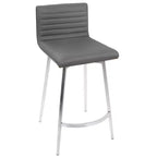 Lot de 2 tabourets de bar contemporains Mason pivotants à hauteur de comptoir - Lumisource