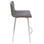 Lot de 2 tabourets de bar contemporains Mason pivotants à hauteur de comptoir - Lumisource