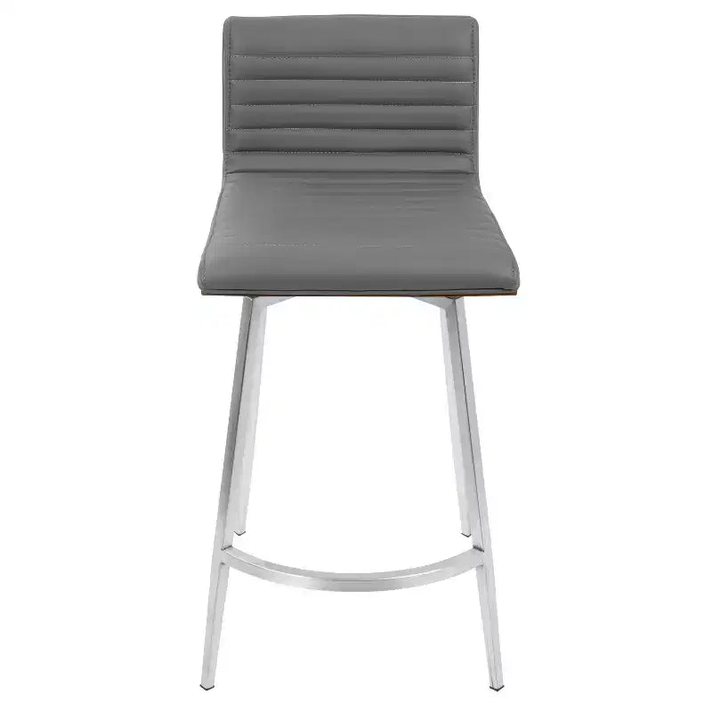 Lot de 2 tabourets de bar contemporains Mason pivotants à hauteur de comptoir - Lumisource