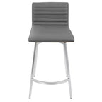 Lot de 2 tabourets de bar contemporains Mason pivotants à hauteur de comptoir - Lumisource