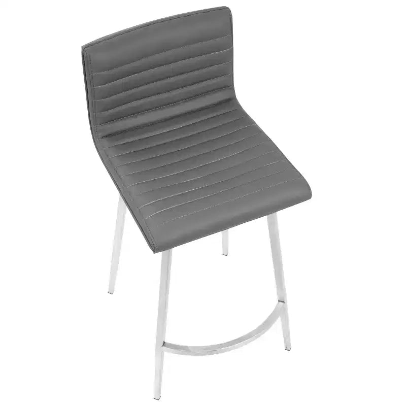 Lot de 2 tabourets de bar contemporains Mason pivotants à hauteur de comptoir - Lumisource