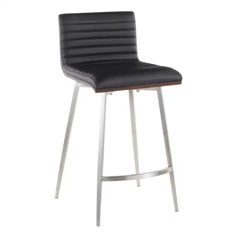 Lot de 2 tabourets de bar contemporains Mason pivotants à hauteur de comptoir - Lumisource