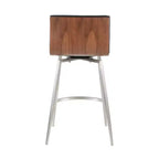 Lot de 2 tabourets de bar contemporains Mason pivotants à hauteur de comptoir - Lumisource
