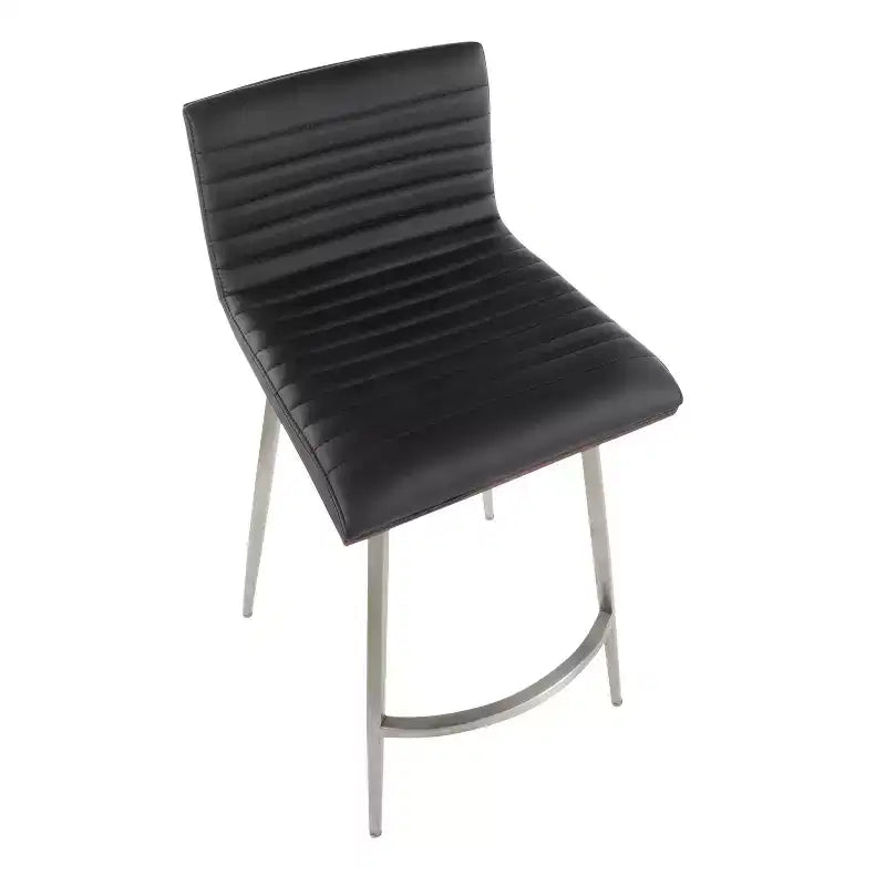 Lot de 2 tabourets de bar contemporains Mason pivotants à hauteur de comptoir - Lumisource