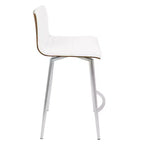 Lot de 2 tabourets de bar contemporains Mason pivotants à hauteur de comptoir - Lumisource