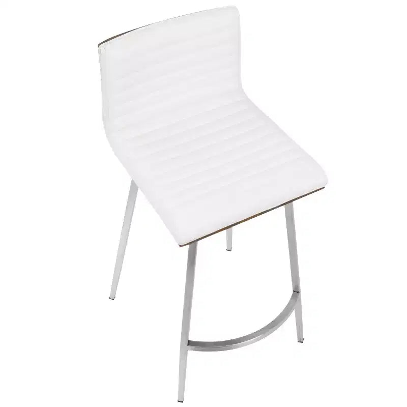 Lot de 2 tabourets de bar contemporains Mason pivotants à hauteur de comptoir - Lumisource