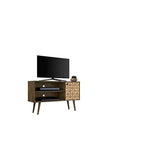 Meuble TV Manhattan Comfort Liberty Mid-Century Modern 2 étagères et 1 porte pour téléviseurs jusqu'à 46 pouces