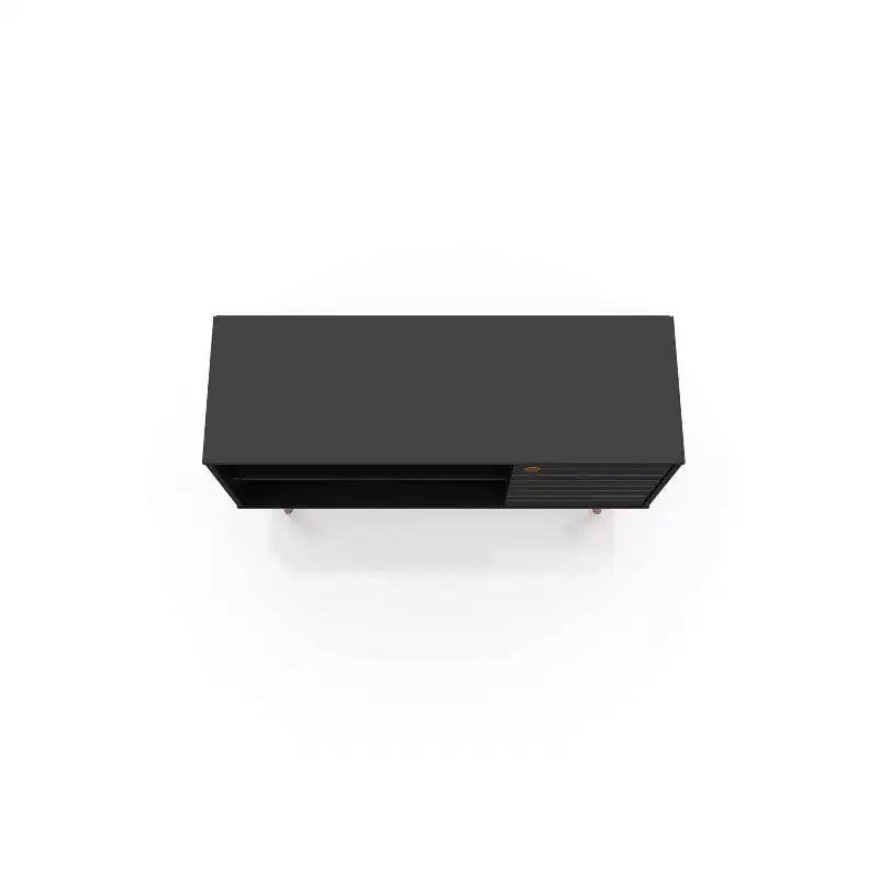 Meuble TV Manhattan Comfort Liberty Mid-Century Modern 2 étagères et 1 porte pour téléviseurs jusqu'à 46 pouces