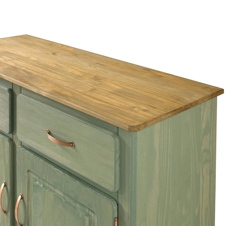 Buffet en bois vert