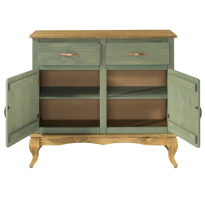 Buffet en bois vert