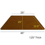 Flash Furniture Table d'activité trapézoïdale en stratifié HP 57,15 cm L x 114,3 cm P – Pieds courts réglables en hauteur