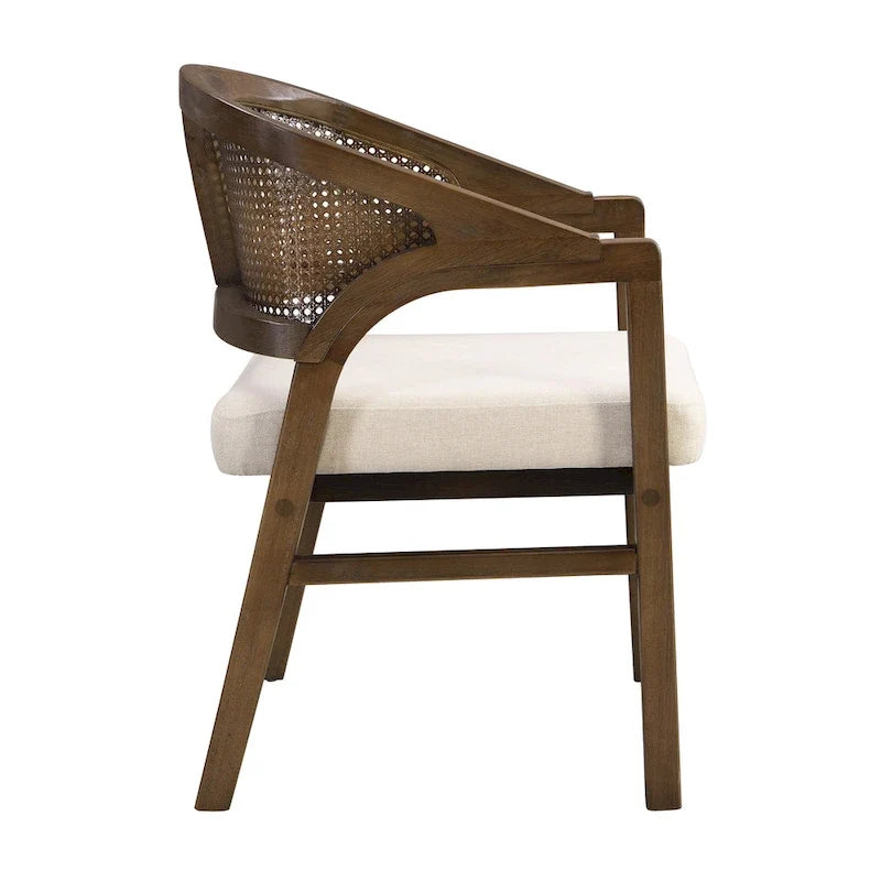 Christopher Knight Home - Chaise de salle à manger capitonnée en cannage (Lot de 2)