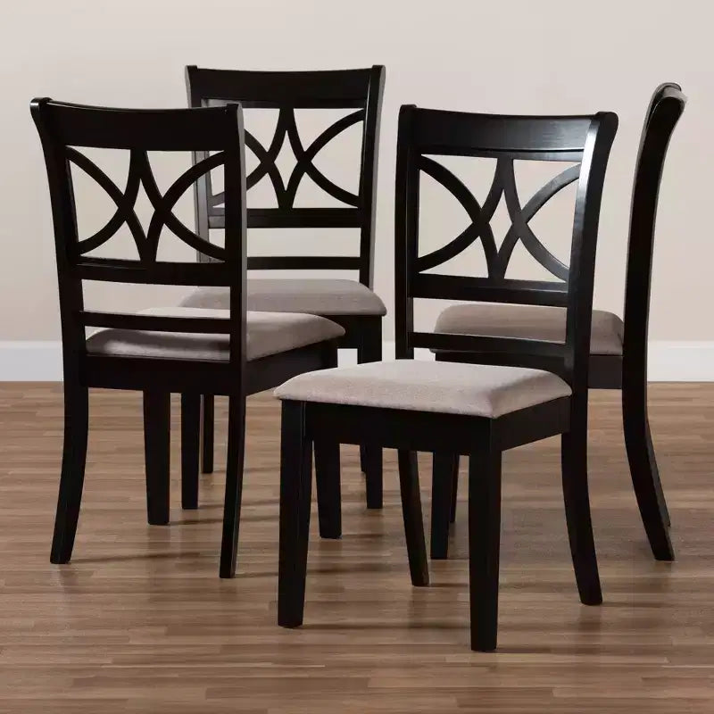 Lot de 4 chaises de salle à manger Clarke - Baxton Studio