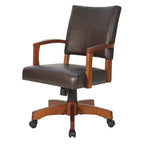 Chaise de banquier de luxe en bois simili cuir - OSP Home Furnishings