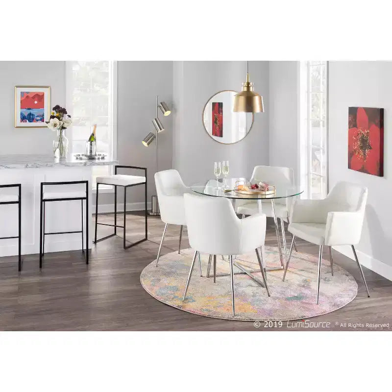 Lot de 2 tabourets de bar contemporains Fuji à hauteur de comptoir 26 po - LumiSource