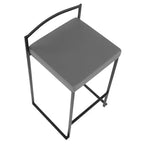 Lot de 2 tabourets de bar contemporains Fuji à hauteur de comptoir 26 po - LumiSource