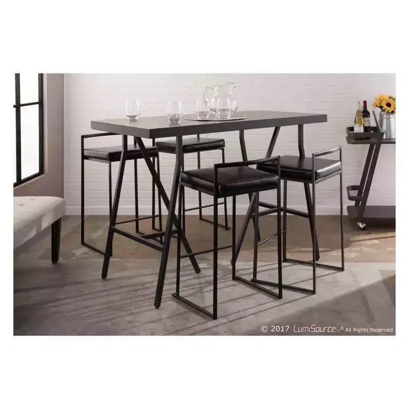 Lot de 2 tabourets de bar contemporains Fuji à hauteur de comptoir 26 po - LumiSource